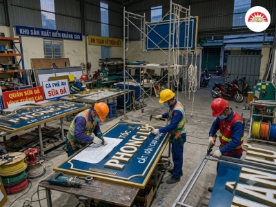 Tổng hợp các mẫu bảng hiệu quảng cáo đẹp đã thi công thực tế