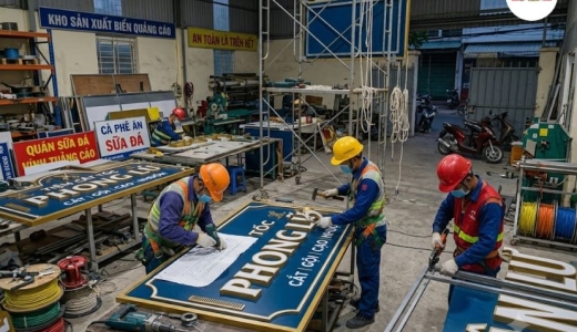 Tổng hợp các mẫu bảng hiệu quảng cáo đẹp đã thi công thực tế